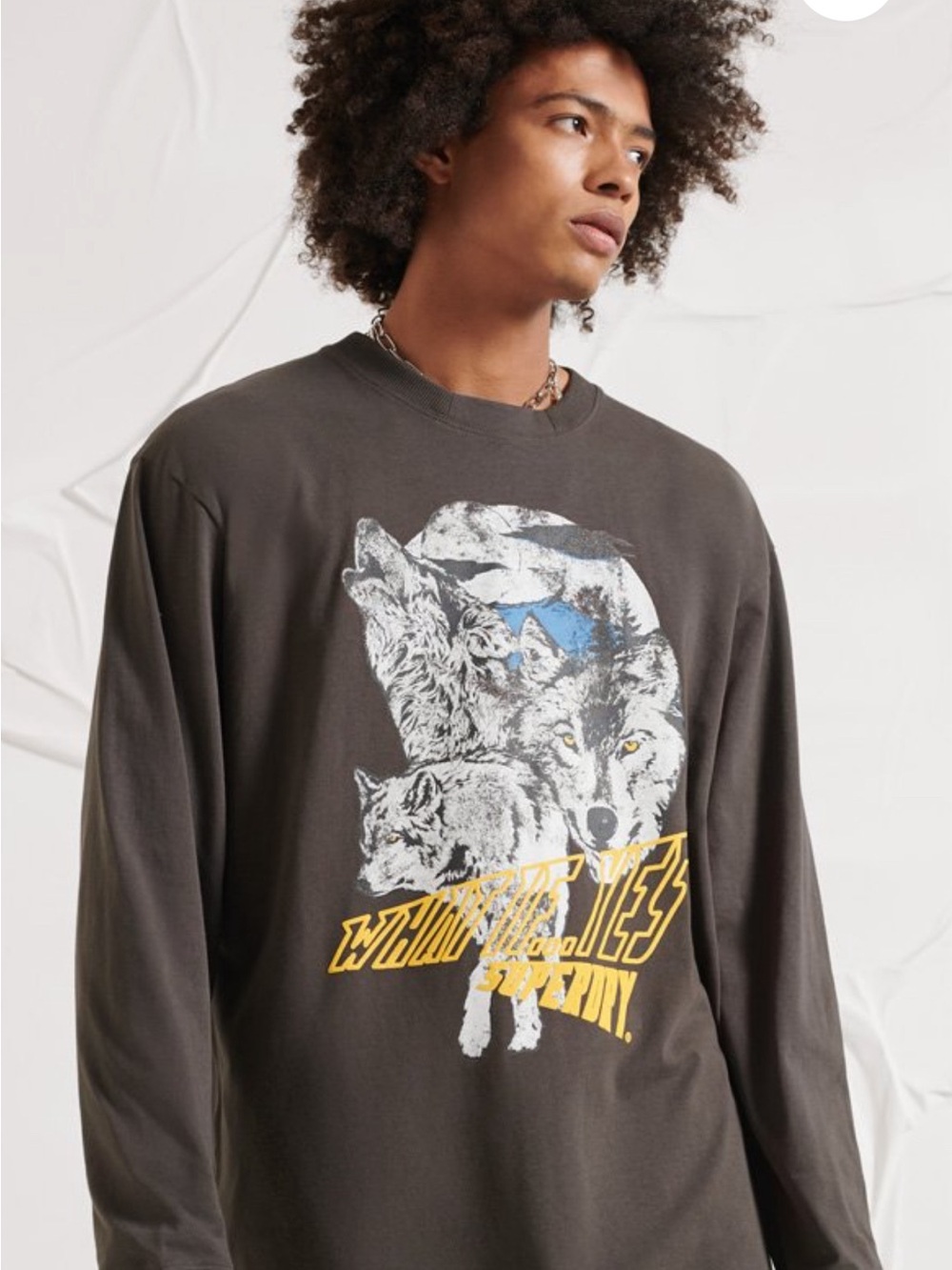 Superdry Yama-No-Kami graphic long sleeve t-shirt size S/M -Unisex